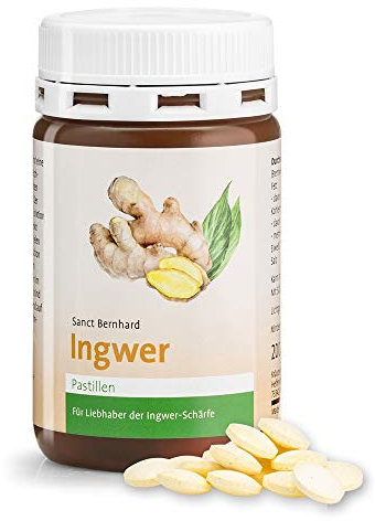 Sanct Bernhard Ingwer-Pastillen, aromatisch-würzige Schärfe, Inhalt 200 Lutschtabletten