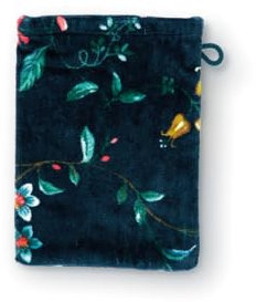 PIP STUDIO Les Fleurs Waschhandschuh Dark Blue 16x22cm (1 Stück)
