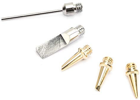 Tyenaza Puntas para Soldar, 5 Piezas HS-1115K Puntas de Repuesto para Cautín para Soldadura, Kit de Punta de Reemplazo de Soldadura Uso, Accesorios Universales para Soldadura por Gas, para soldadura