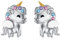 Pendientes de unicornio para niña, plata de ley 925, arco iris, cristal, unicornio, joya para el día del niño, regalo para niñas, mujeres, hijas, Plata de ley, Crystal