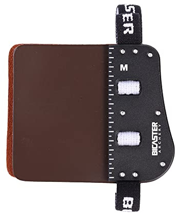 BICASTER SP3 Barebow Finger Tabs Cara+Placa de Aluminio (Mediana, Diestro)