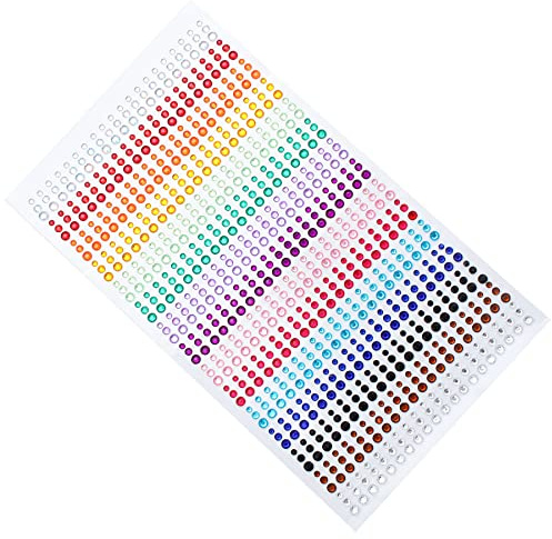 Strass Autocollant, Pierres Précieuses Adhésif Acrylique