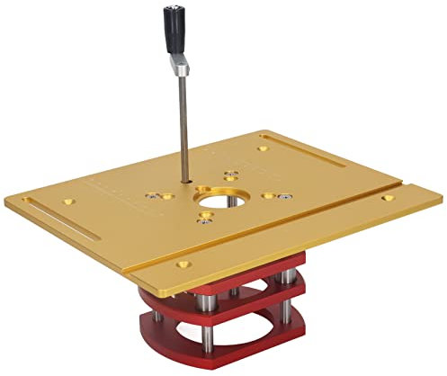 Kit di Sollevamento del Router Tavolo di Sollevamento del Router Sollevamento Manuale Tavolo del Router Piastra di Base per Lavorazione del Legno Ad Alta Precisione