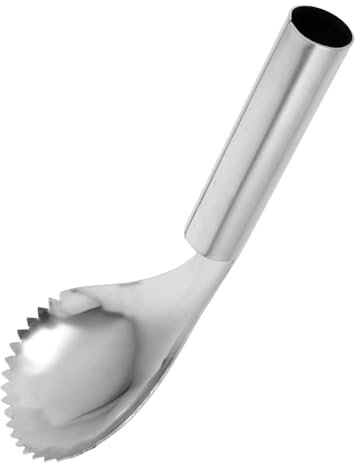 Luxshiny Cucchiaio Scavino Acciaio Inossidabile per Rimozione Torsoli Frutta e Strumento Versatile e Facile da Usare Cucina