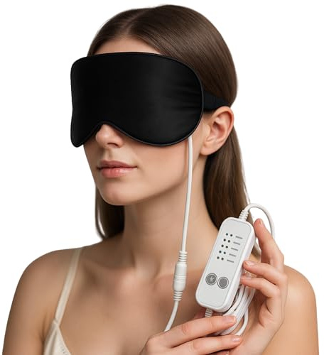 Zenmask - Máscara térmica de seda para los ojos | Máscara ocular Relajación USB para ojos secos, Chalazion, Migraña, Blefaritis | Máscara caliente reutilizable | Calentador de ojos antifatiga y sueño