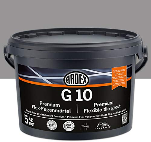 Ardex G10 Mortier flexible de qualité supérieure 5 kg (gris)