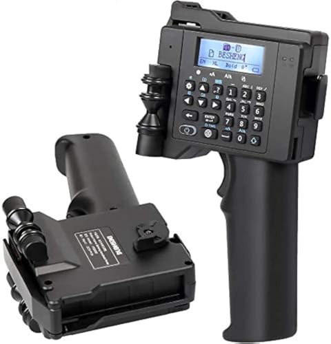 BESHENG PT2000SE Portable Inkjet Printer with Quick-Drying Ink Cartridge, Handheld Mobile Inkjet Code Printer for Labels, Production Date/Time, Barcode, QR Code, Logo