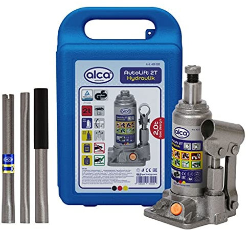 alca Germany 2 Tons Hydraulic Car Bottle Lift Jack Stand With Carry Blow Case A431020