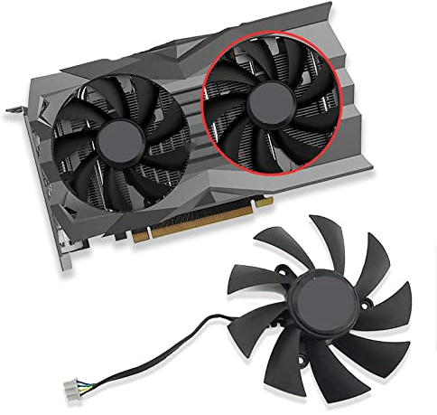 Dotodo 87 MM GA92A2H 0.35A GTX 1660 1660Ti ventola grafica per Z̥̊ÔṬÀÇ GeForce RTX 2060 2070 SUPER Mini scheda video ventola di raffreddamento (Fan-B)