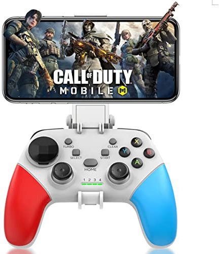 arVin Game Controller for iPhone/iOS/Android/PC/Steam Deck with Phone Holder, Turbo, Wireless Gamepad Joystick for iPhone 15/14/13/iPad/MacBook/Samsung Galaxy/Tablet, Call of Duty, Apex -Direct Play