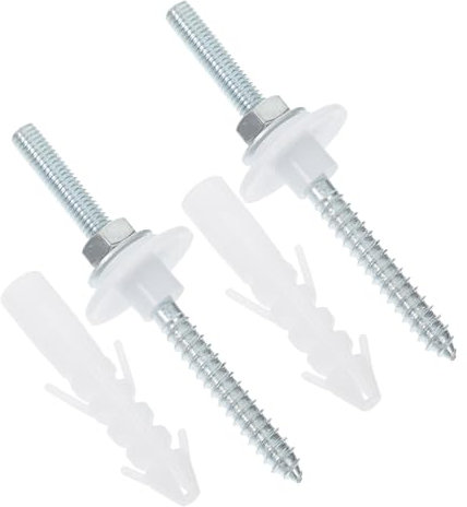 ULTECHNOVO 1ensemble Kit De Fixation Pour Lavabo Mural De Vis Robustes Et Chevilles Pour Installation Sécurisée De Vasques Murales La Salle De Bain