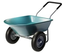 DGOINGPI Carrito Carretilla Carretilla de 2 Ruedas, Carro de jardín con Capacidad de 330 Libras con Manillar Acolchado, neumáticos de 14 Pulgadas hogar Carretilla