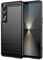 Topme Funda de Silicona para Smartphone, Compatible with Sony Xperia 1 VII (Seventh Generation) (6.5 Inches), [ Carcasa Case de Teléfono con Estilo de Textura Cepillada] - Negro