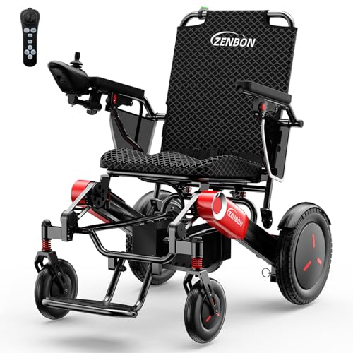 Sedia a Rotelle Elettrica Pieghevole Leggera 48km: 700W Sedia a Rotelle Elettrica con Pulsante di Assistenza alla Spinta Posteriore - 2 * 12 AH Doppia Batteria Sedia a Rotelle Elettrica per Anziani