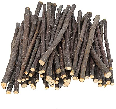 Acouto 200 G Applesticks små Djur Molära TräLeksaker, Husdjur Tugga äppelved Applesticks Tugga Leksaker, Tänder Slipar Molärt Skydd för Gnagare, med Säker Torkbehandling