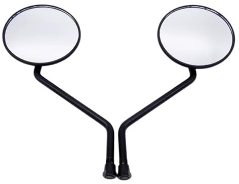 Espejos Motocicleta 1 Par Espejos Retrovisores Universales para Motocicleta 10 Mm para Manillar Y Extremos Manillar Redondos Aluminio. Espejo Retrovisor