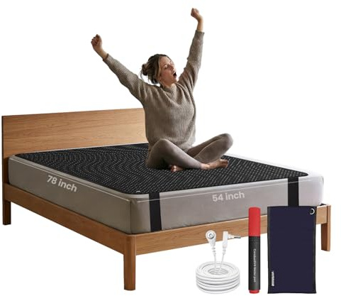 Grounding Mat for Bed, Conductive Earth Pad for Better Sleep 54x78in