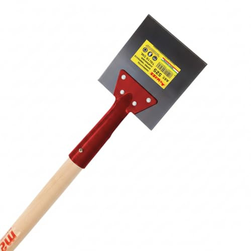 Raschietto pannelli 15x15 con manico in legno per Edilizia Professionale – Strumento Robusto e Versatile per Lavori di Pulizia e Preparazione Superfici