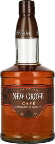 NEW GROVE - Liqueur de café - Liqueurs de Rhum - 26% Alcool - Origine : Ile Maurice - Bouteille 70 cl