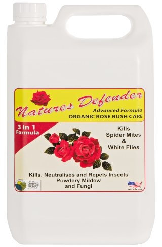 Natures Defender Plant Spray 5000ml Eliminates Spider Mites, Aphids & White Flies. Neutralises & Repels Insects, Powdrey Mildew & Fungi