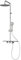 Schulte Duschsystem mit Ablage, Kopfbrause rund extra-flach, Chromoptik, Duschmaster Rain mit Regendusche D969290 02
