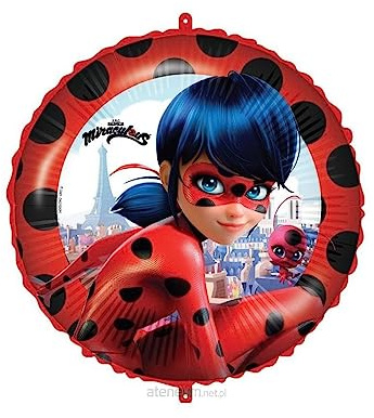 Procos 93078 Miraculous - Globo de Helio, diámetro Aprox. de 46 cm