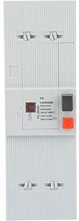 Tyenaza 2P 30/60A Disjoncteurs électriques 500mA, Disjoncteur Commutateur D'air De Protection, Disjoncteur Monophasé, Disjoncteur Différentiel, 50Hz/60Hz Disjoncteur Bipolaire à Basse Tension