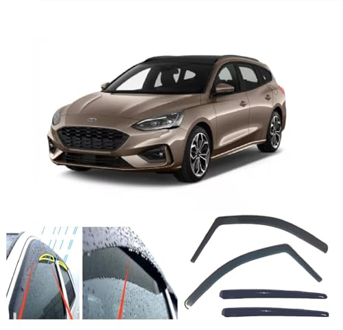 AC Wow 4X Windabweiser fur Focus Turnier 5 Türer Kombi Wagon MK4 2018 2019 2020 2021 2022 2023 2024
