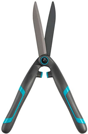 TONZN Garden Hedge Shears, Hedge Shears For Trimming Boxwood Bushes, Hedge Garden Shears Ergonomic With Carbon Steel Sharp Blades