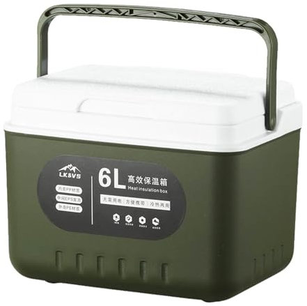 Kühlbox 5,4 QT | Große Kühlbox, Kühlbox 6 Liter | Kühlschrank, wasserdichte Isolierbox für Camping, Wandern, Picknick, Angeln, Reisen