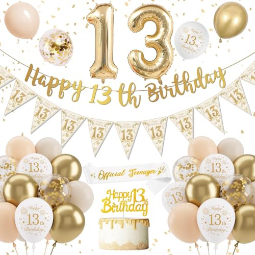 Födelsedagsdekoration Dekorationer på födelsedagen till, i vitt guld, ballongdekoration, ballong, grattis på födelsedagen, jättefolieballong med nummer, ballonger, festdekorationer
