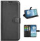 COQUE Case for Motorola Moto E15 4G Shell,Lychee Pattern Flip Cover with Card Slot Leather Case for Motorola Moto E15 4G-Black