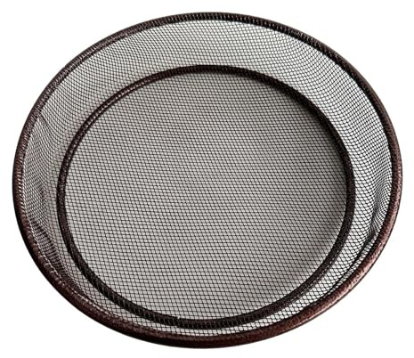 Bandeja para Aves,Plato de Malla para Alimento,17,5×16,3×3,3 cm de Metal Resistente a la Oxidación - para gorrión inseparable jardín terraza
