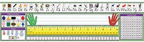 North Star Teacher Resource NST9004 Primary Modern Manuscript Desk Plates, Pack of 36