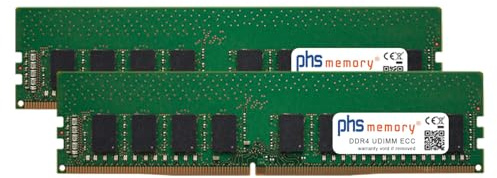 PHS-memory 16Go (2x8GB) Kit RAM mémoire Compatible avec QNAP TS-983XU DDR4 UDIMM ECC 2666MHz PC4-21300E