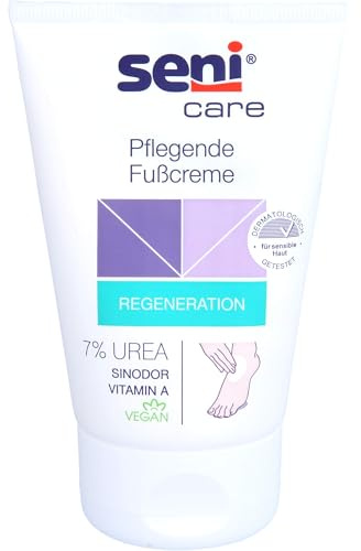 Seni Care pflegende Fußcreme mit 7% Urea, 100 ml Creme