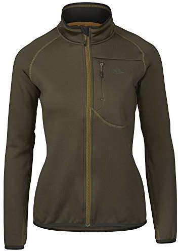 Seeland Hawker - Giacca in pile da donna – Giacca da caccia in pile – Giacca estiva – Giacca da mezze stagioni con chiusura lampo integrale – Abbigliamento da caccia, Donna, legno di pino verde, L
