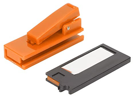 Détecteur de Rayonnement Personnel, Compteur Geiger de Détecteur de Rayonnement Nucléaire, Dosimètre de Rayonnement de Champ électromagnétique de Seuil de 0,1 μGy pour Portefeuille ou(Orange)