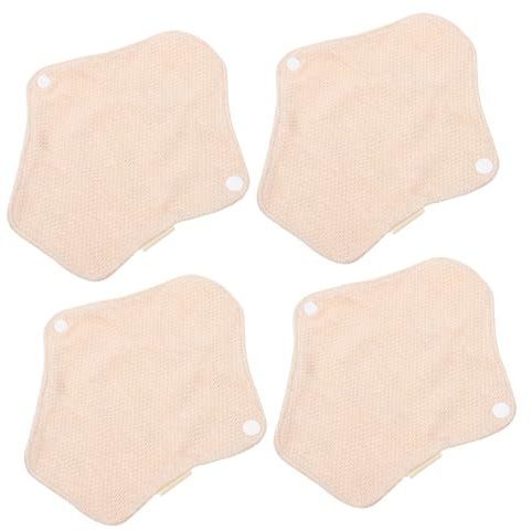 GOOHOCHY 4piezas Almohadillas Menstruales De Reutilizables Sanitarios Lavables Para Mujeres