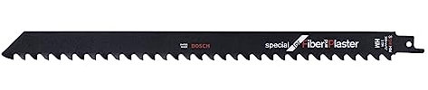 Bosch Accessories Coffret de 2 lames de scie sabre S 1241 HM Endurance for Aerated Concrete (pour le bloc de béton cellulaire, 300 x 22 x 1,5 mm, accessoires pour scie sabre)