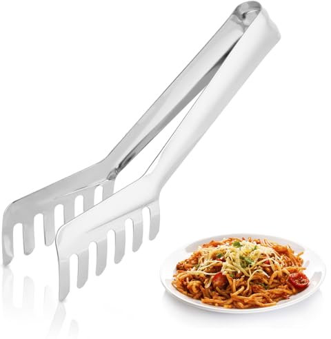 Pinzas para espagueti - Pinzas para espagueti de acero inoxidable no tóxicas en forma de peine Pinzas para pasta de fideos Herramienta de cocina a prueba de herrumbre