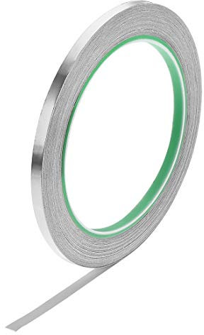 uxcell 5mm Aluminum Foil Tape High Temperature Tape for HVAC,Sealing,Patching Hot and Cold Air Ducts Adhesive Tape 20m/65ft