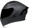 Woljay Casco Moto Modulare Integrato apribile Parasole caschi Doppia Visiera per uomo donna Scooter Adulto DOT ECER22-05 (Matte Black-Smoke Visor,M)