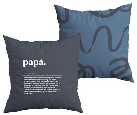 UO Funda de Cojín Papá Eres extraordinario Funda Decorativa 45x45cm. Suavidad y Comodidad. Material 100% algodón. Regalo Original para el Día del Padre.