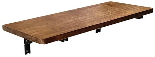 YIQIFLY 80x40 cm Klapptisch Wand, Wandklapptisch Küche, Wandtisch klappbar, Balkontisch klappbar, Schreibtisch Esstisch Laptoptisch