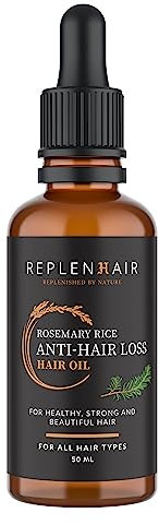 Replenhair Rosemary Oil for Hair Growth – 100% Pure & Natural Scalp Treatment – Strengthens Roots, Reduces Hair Loss, Promotes Thicker, Healthier Hair – 50ml