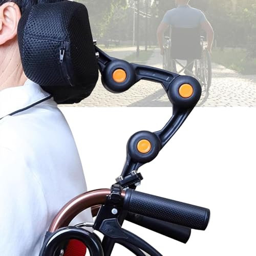 Vexorium Coussin Tête Fauteuil Roulant Réglable - Ergonomique en Mousse Mémoire, Support Cervical Confortable pour Fauteuil Manuel/Électrique