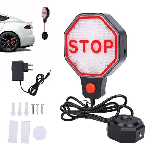 KQWVZ Einstellbarer Garagenpark-Sensor, Einstellbarer Garagen-Parksensor mit Rot-gelb-grüner LED-Anzeige, Universeller Auto-Stopp-Assistent und Einparkhilfe Abstand für Auto-SUV-Pickup