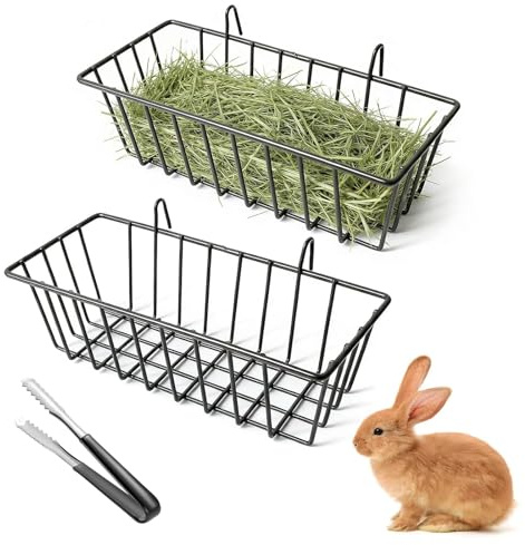 3 Pcs Rabbit Hay Feeder, Hay Feeder Rabbits, rabbit hay rack and 15cm Clip