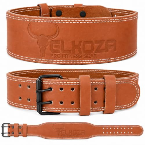 Weight Lifting Belt for Men & Women - Gym Belt with Lumbar Back Support, Adjustable Workout Belt for Weightlifting, Powerlifting, Squats, Deadlifts, Cross Training, Bodybuilding & Fitness